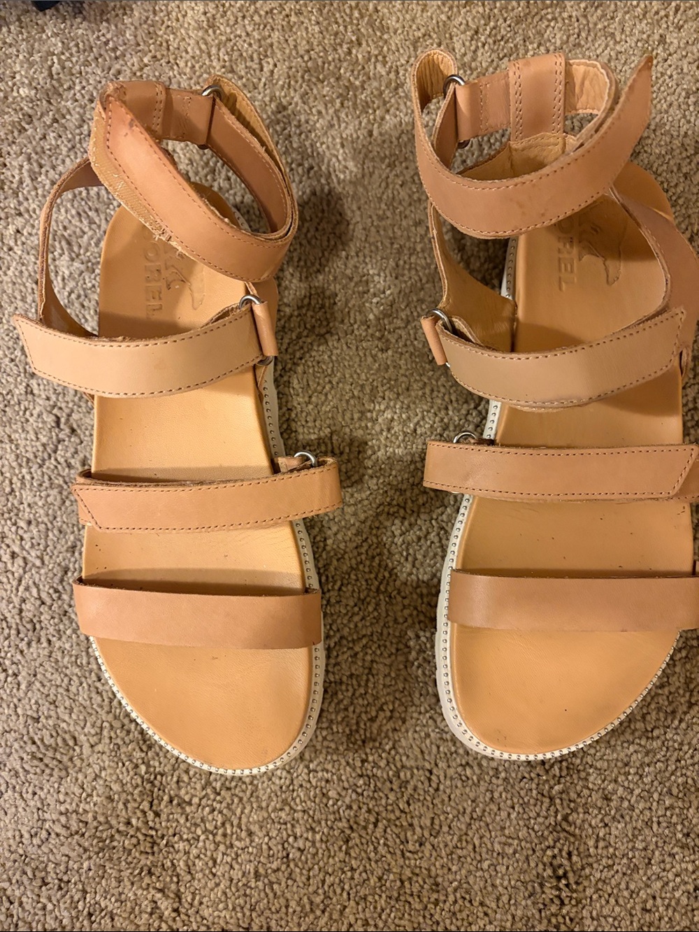 Sorel Women’s Tan Leather Strappy Sandals